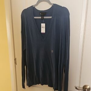 Lane Bryant V Neck Light Weight Sweater NWT 49$ Size 22/24 Blue